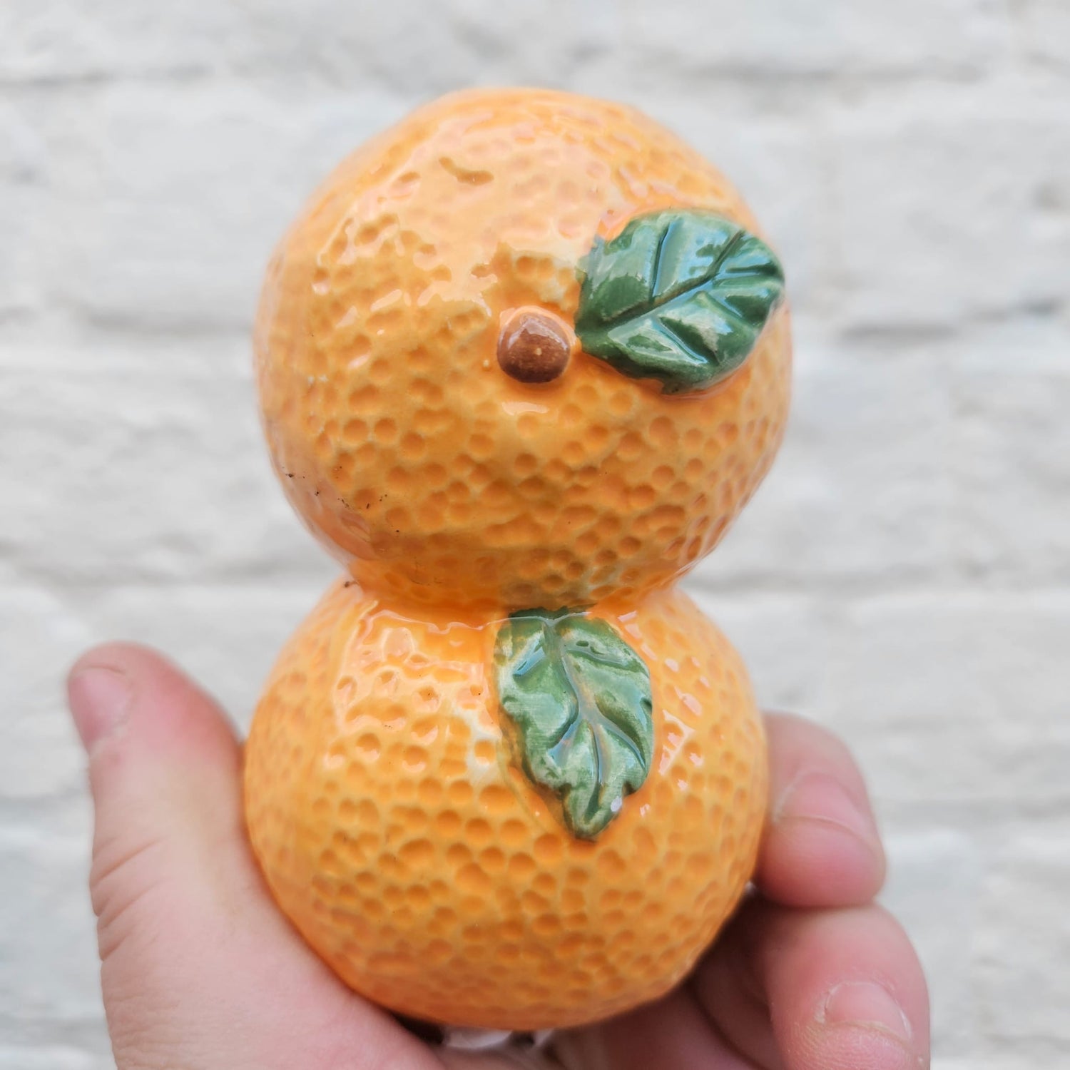 Oranges/satsuma/clementine ceramic stem flower vases