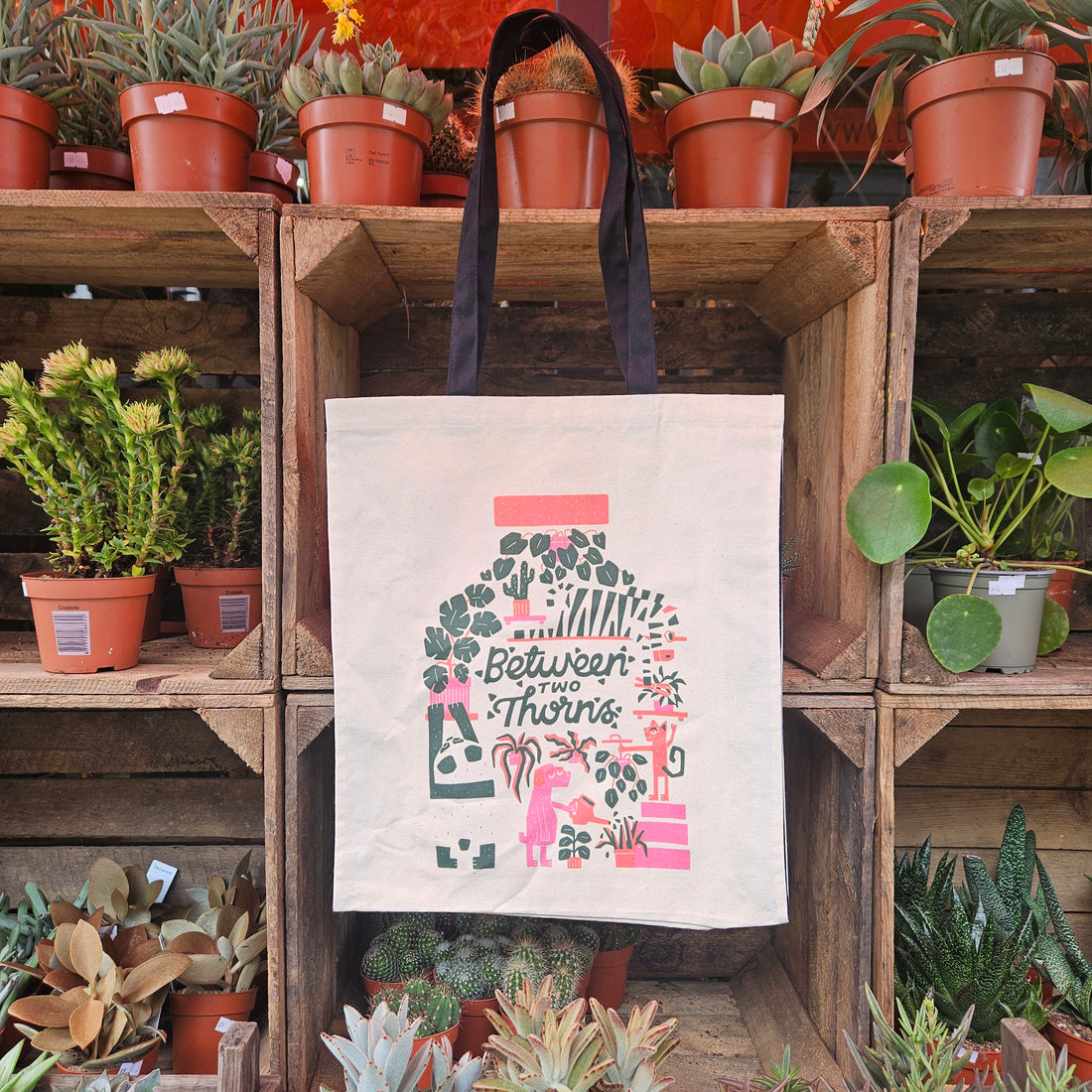 Between Two Thorns Canvas Tote Bag
