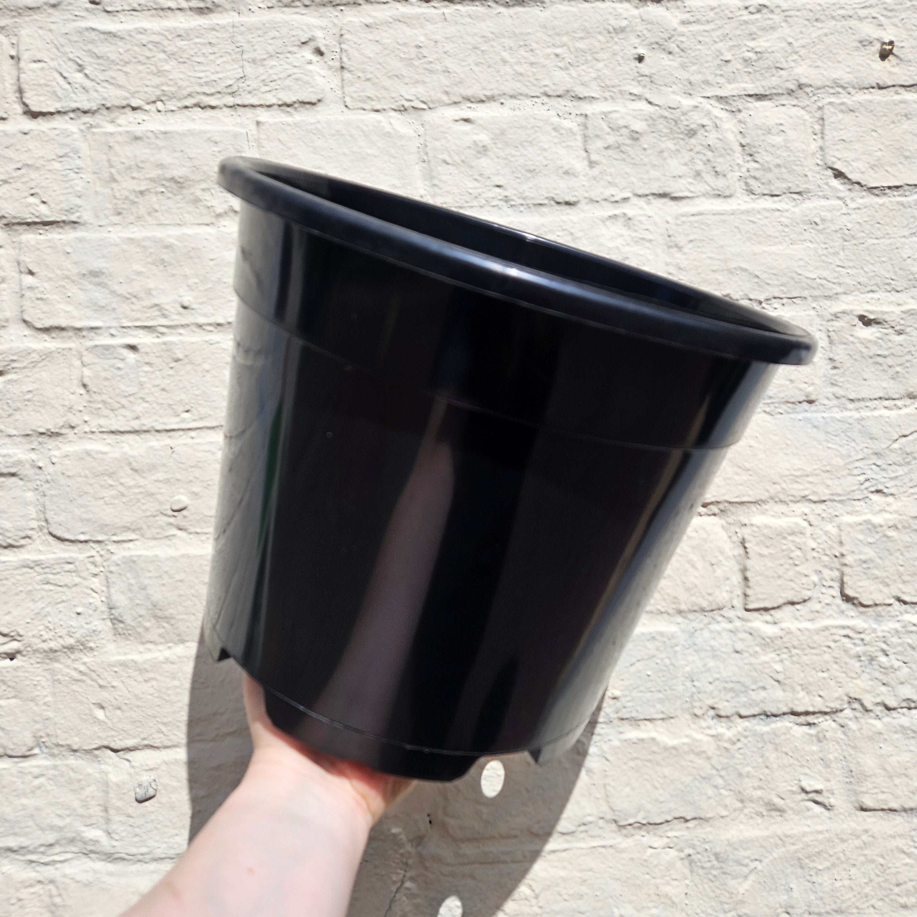 Black Plastic Nursery Pots (Various Sizes Available)