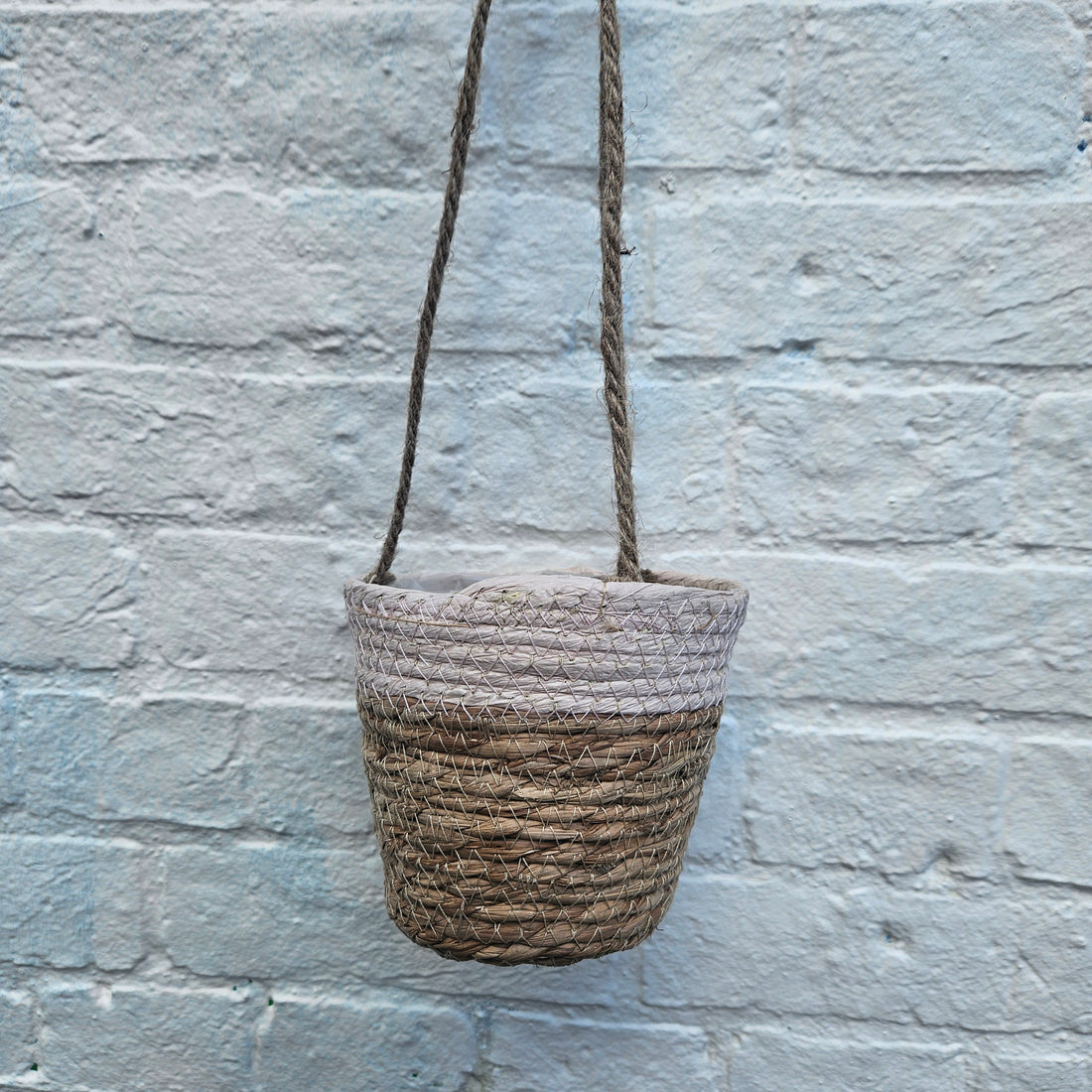 Rope hanging baskets- 12cm (various colours)