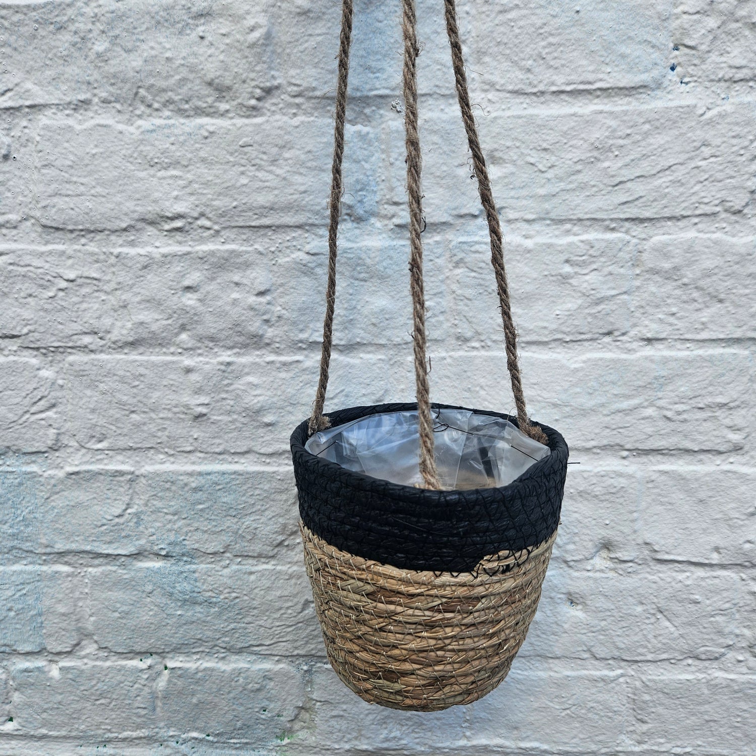 Rope hanging baskets- 12cm (various colours)