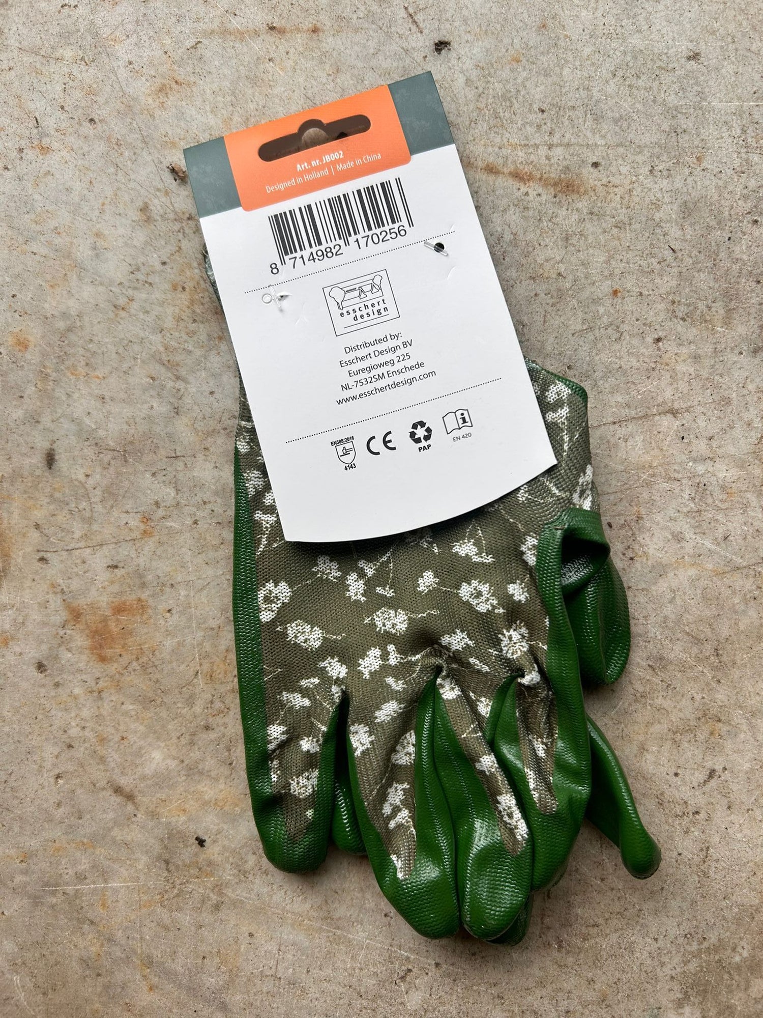 Esschert Design Gardening Gloves - Green (Size: M)