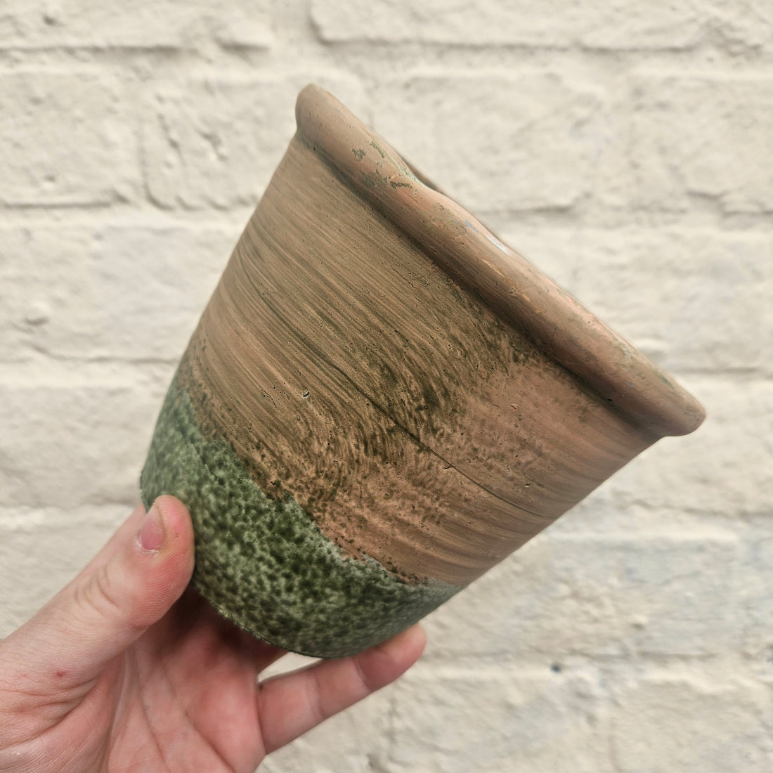 Concrete Pots with Green Finish (Various Sizes)