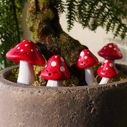 Mushroom Plant Markers - decor for your plant pots