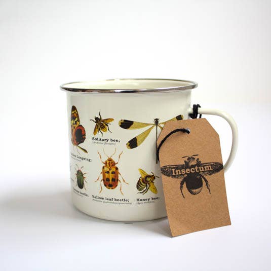 Insects Enamel Mug