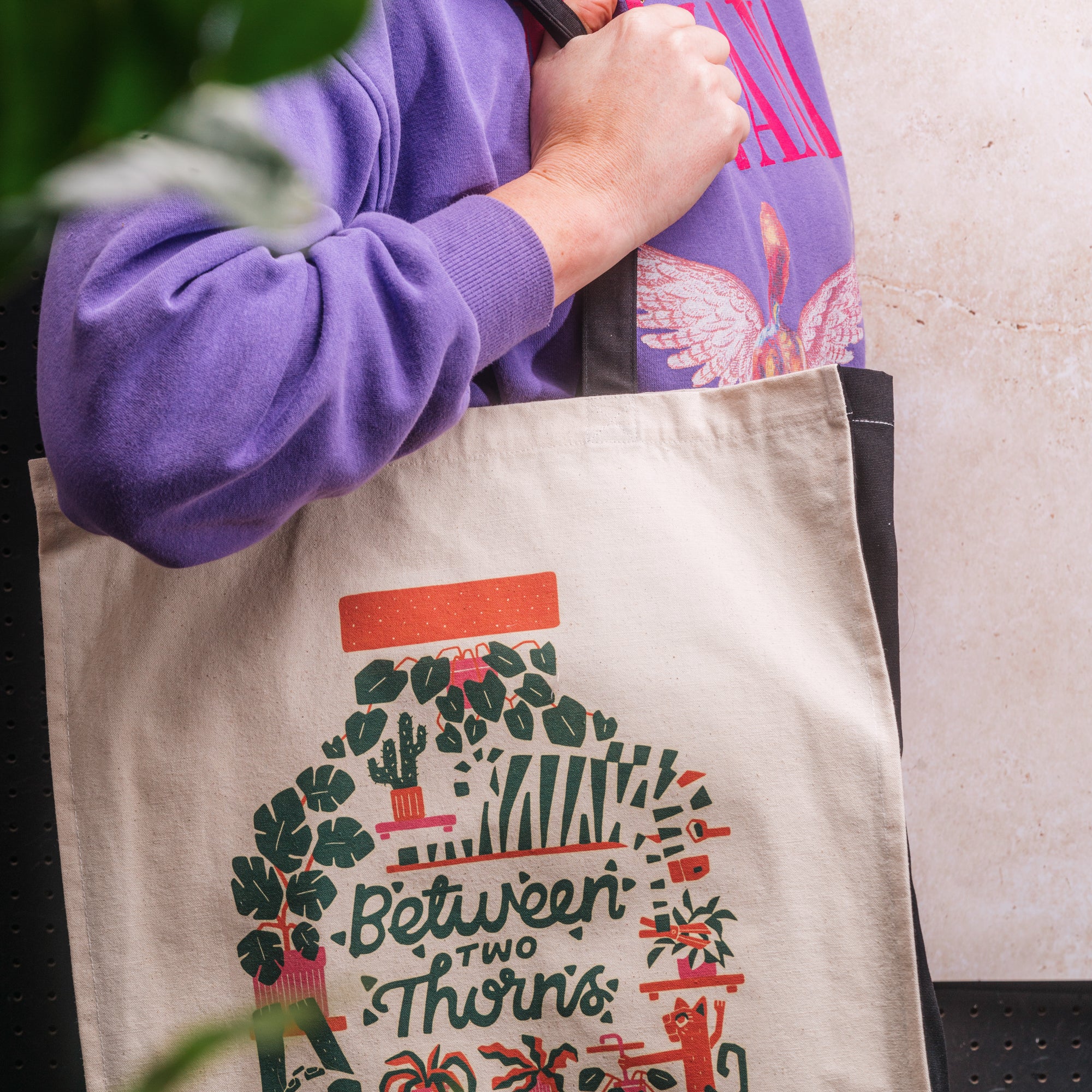 Between Two Thorns Canvas Tote Bag