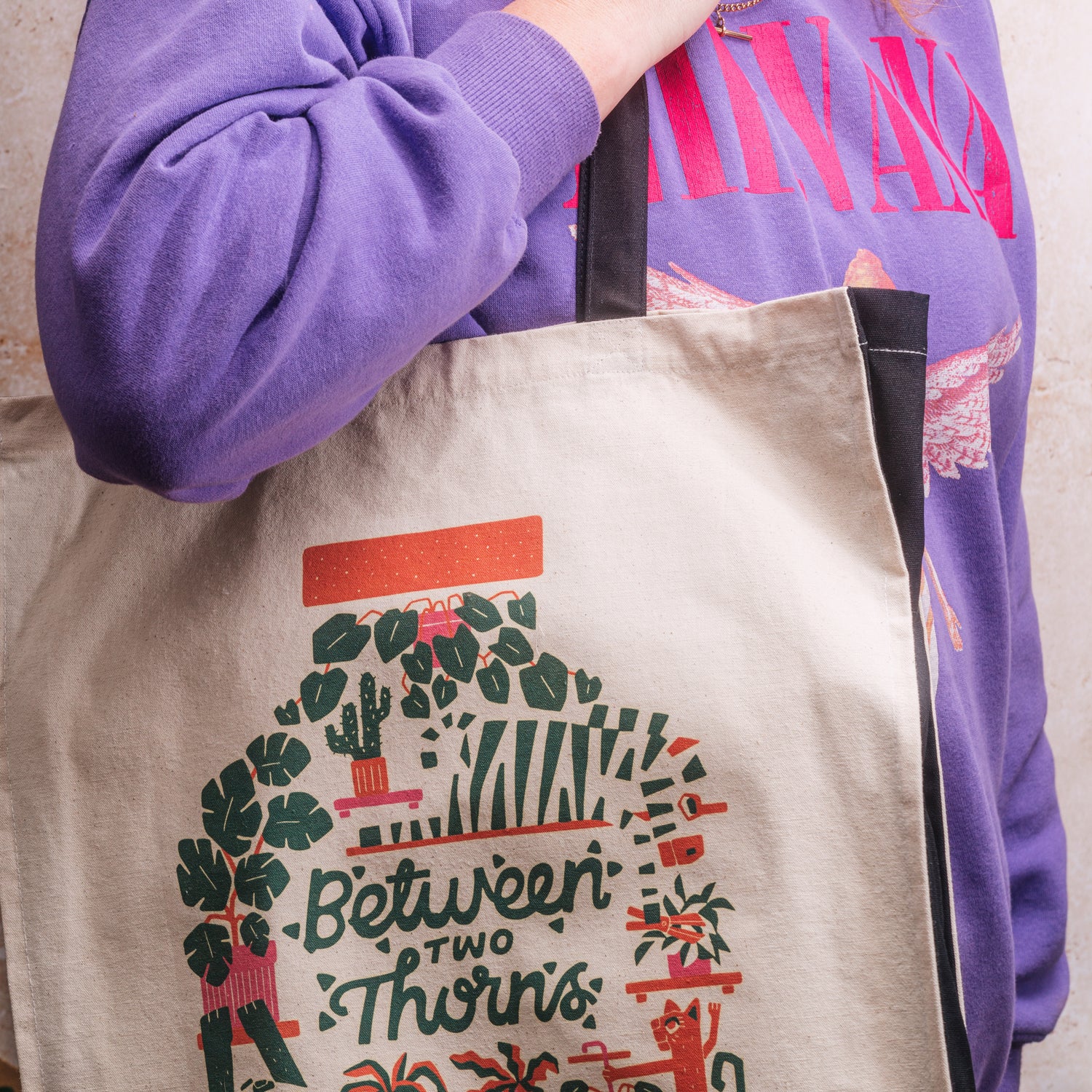 Between Two Thorns Canvas Tote Bag