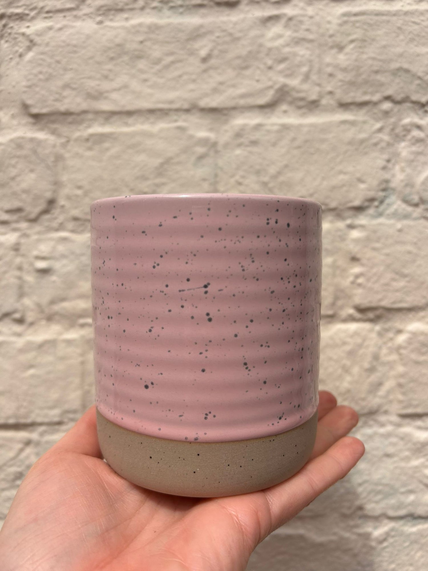 Medium ceramic pot to house nursery pot 9cm or below