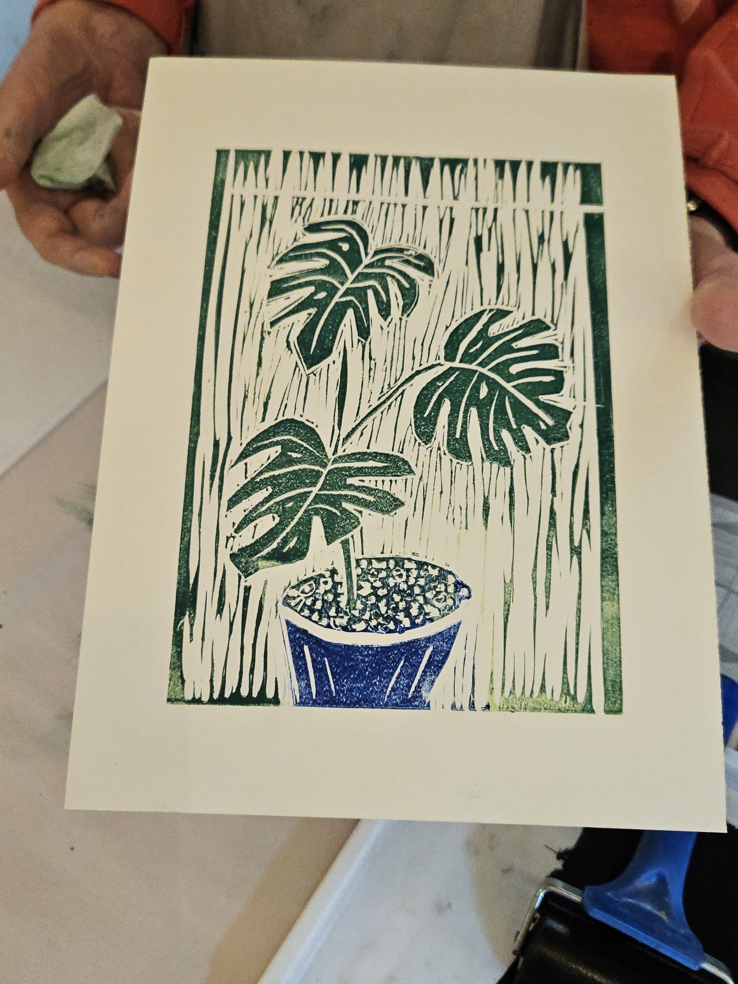 27/04/25 at 1pm Bocantical linocut printing with ejsparkles