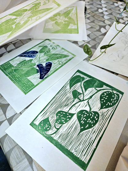 27/04/25 at 1pm Bocantical linocut printing with ejsparkles