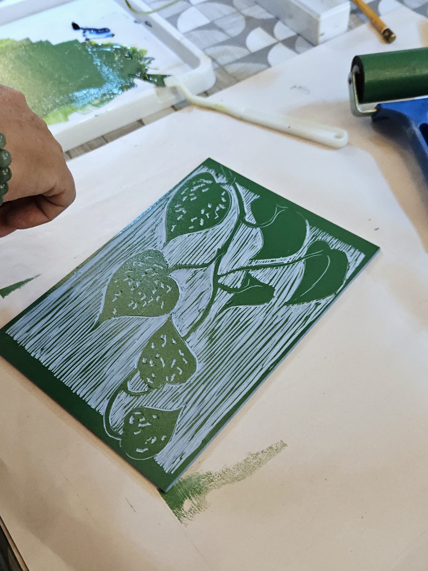 09/03/25 at 1pm Botanical linocut printing with ejsparkles