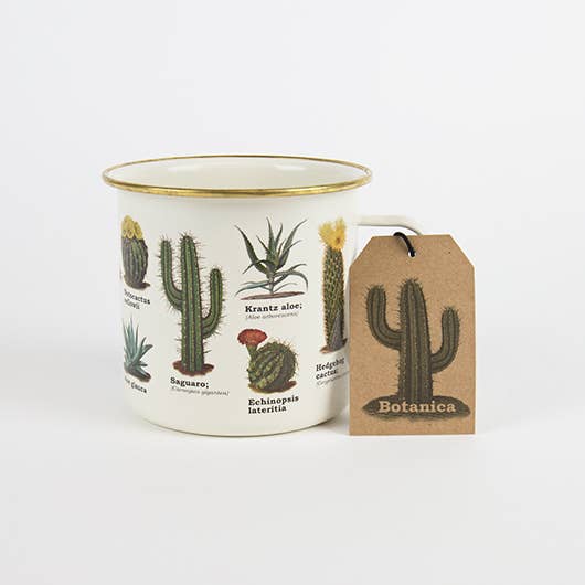 Botanical cacti and succulents Enamel Mug