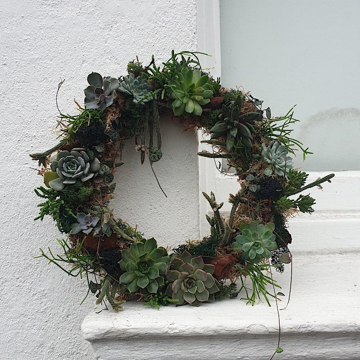 02/11/2024 at 11am Living succulent wreath workshop