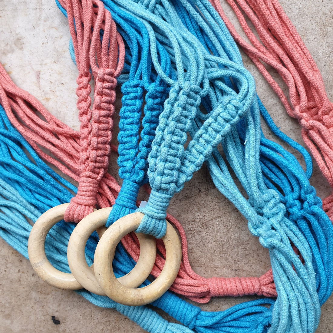 Macrame hangers-  3 colours (By Rup &amp; Forn)