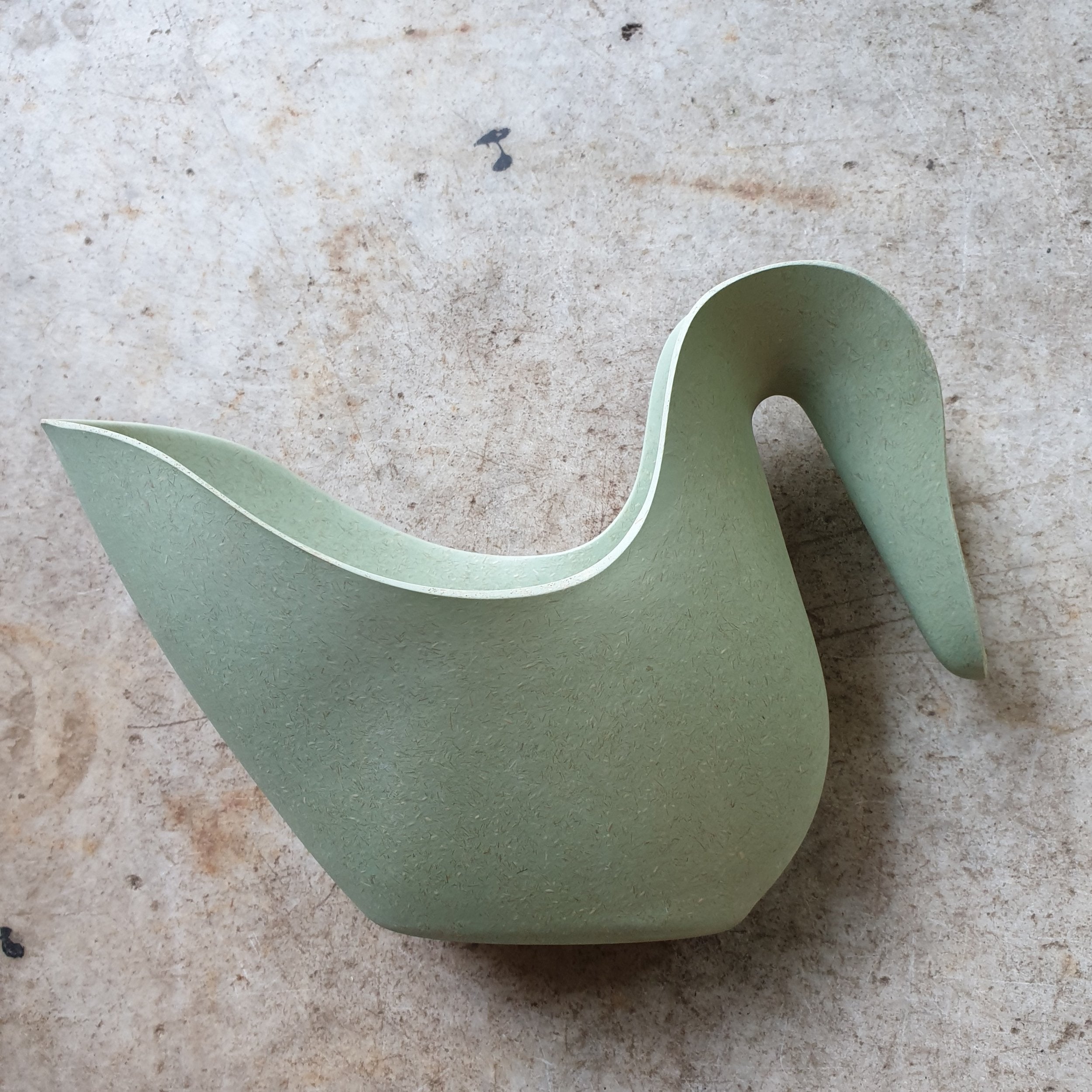 Small mint green swan watering can by Husk