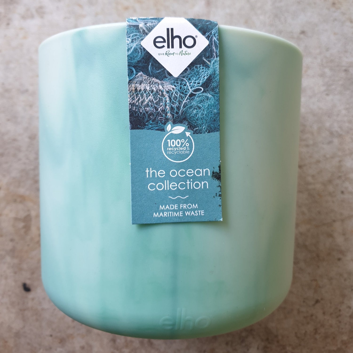 Elho Ocean Collection Marble pots -Various sizes and colours available. 16cm, 18cm and 22cm